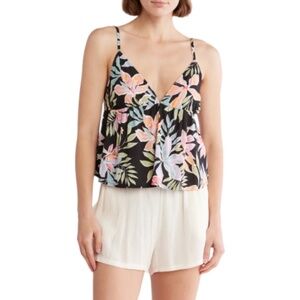 Summer Vacation Resort Wear Billa Bong Hawaiian Camisole Sz Medium